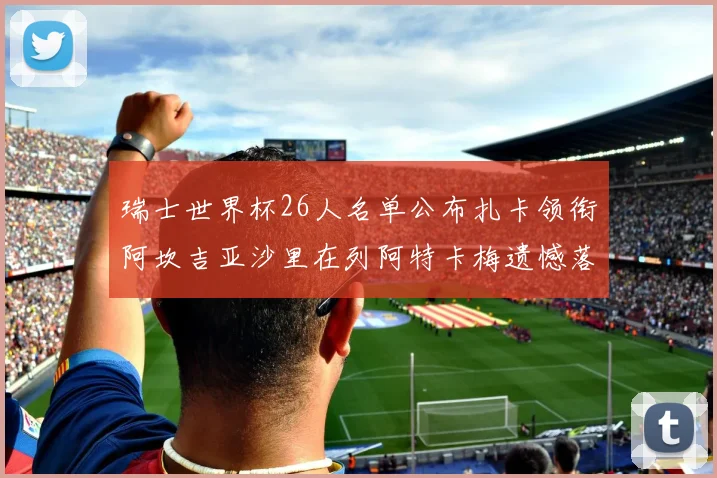 瑞士世界杯26人名单公布扎卡领衔阿坎吉亚沙里在列阿特卡梅遗憾落选
